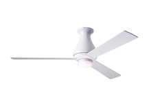 Modern Fan Co. ALT-FM-GW-52-WH-271-002 - Altus Flush Fan; Gloss White Finish; 52" White Blades; 17W LED; Fan Speed and LT Control (3-wire