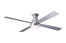 Modern Fan Co. BAL-FM-BA-42-AL-652-002 - Ball Flush Fan; Brushed Aluminum Finish; 42" Aluminum Blades; 20W LED; Fan Speed and LT Control
