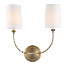 Crystorama 2242-VG - Libby Langdon Sylvan 15.5'' Vibrant Gold Sconce