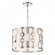 Crystorama 2265-PN - Libby Langdon Jennings 18.25'' Polished Nickel Pendant