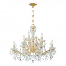 Crystorama 4479-GD-CL-I - Maria Theresa 29'' Italian Crystal Gold Chandelier