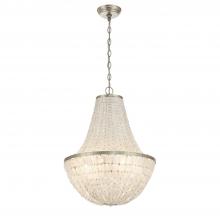 Crystorama BRI-3006-SA - Brielle 18'' Antique Silver Chandelier