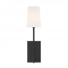 Crystorama LEN-251-BF - Lena 4.5'' Black Forged Sconce