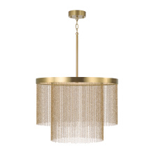 Capital 359321AD - 23.75" W x 18.25" H Integrated LED Double Ring Pendant in Aged Brass